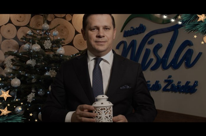 Kadr z filmu - burmistrz Tomasz Bujok